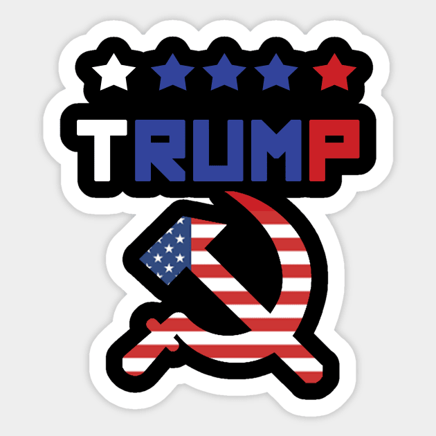 trump russia Sticker by Yaman